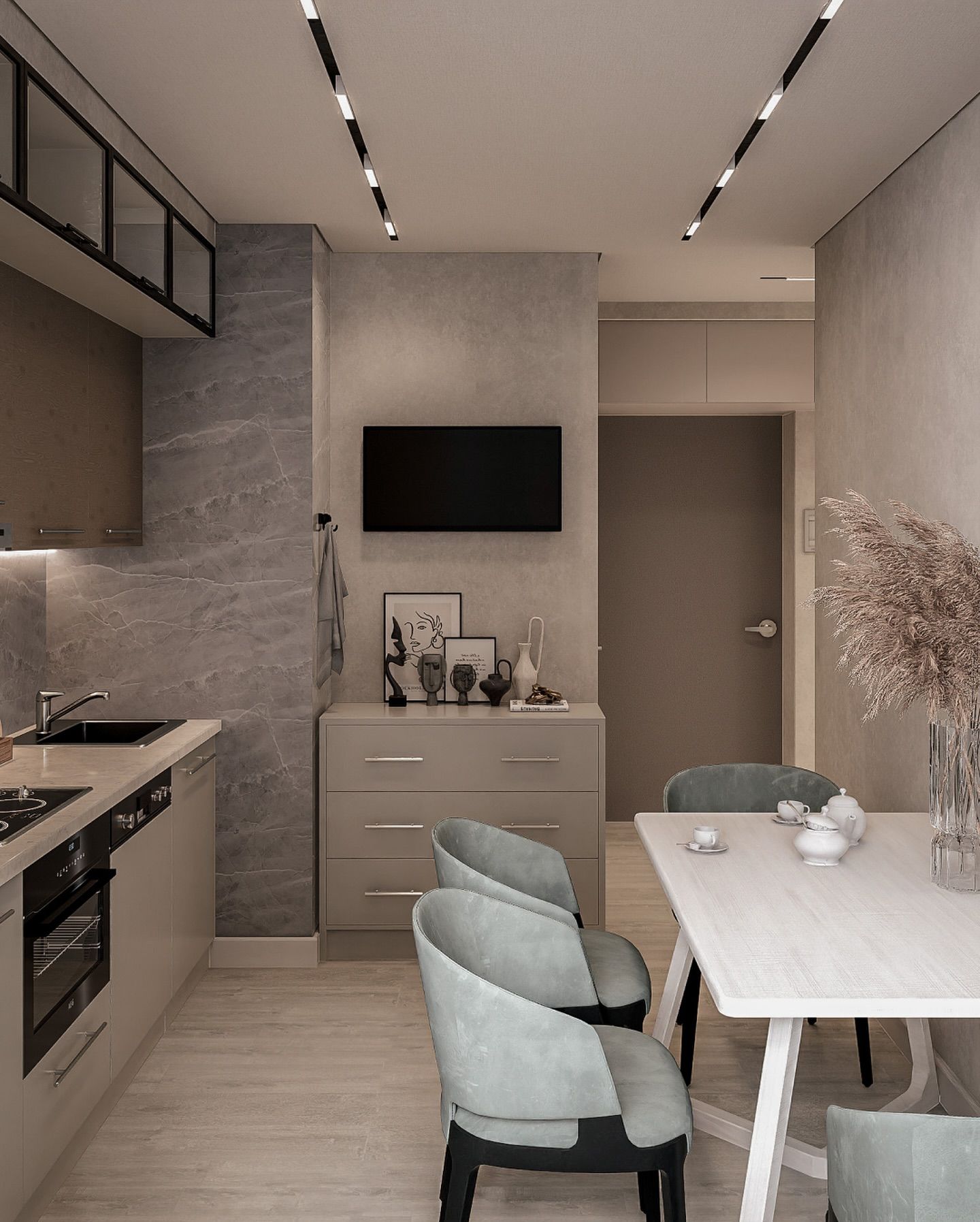 студия, 50 м²